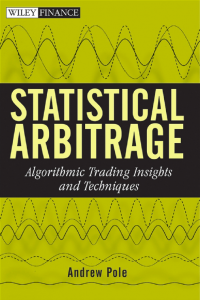 Statistical arbitrage Algorithmic