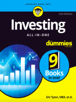 Investing All in one for dummies 2nd 2022