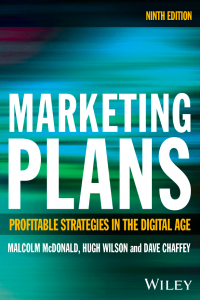 Marketing Plans 9th edition