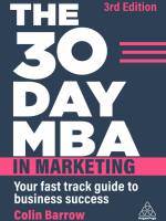 The 30 Day MBA in Marketing 3rd edition
